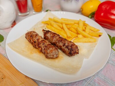 Люля Баранина с картофелем Фри