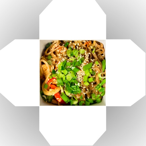 Wok соба с морепродуктами
