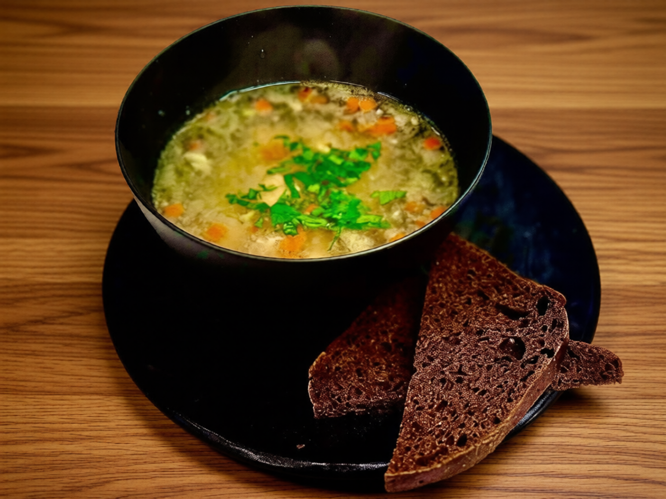 Уха с лососем