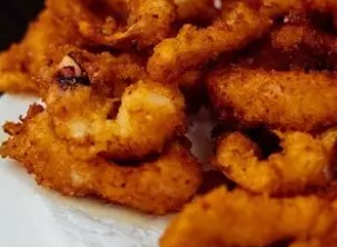 Жареные кольца кальмара