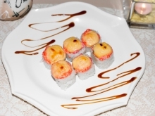 Запеченный ролл с курицей