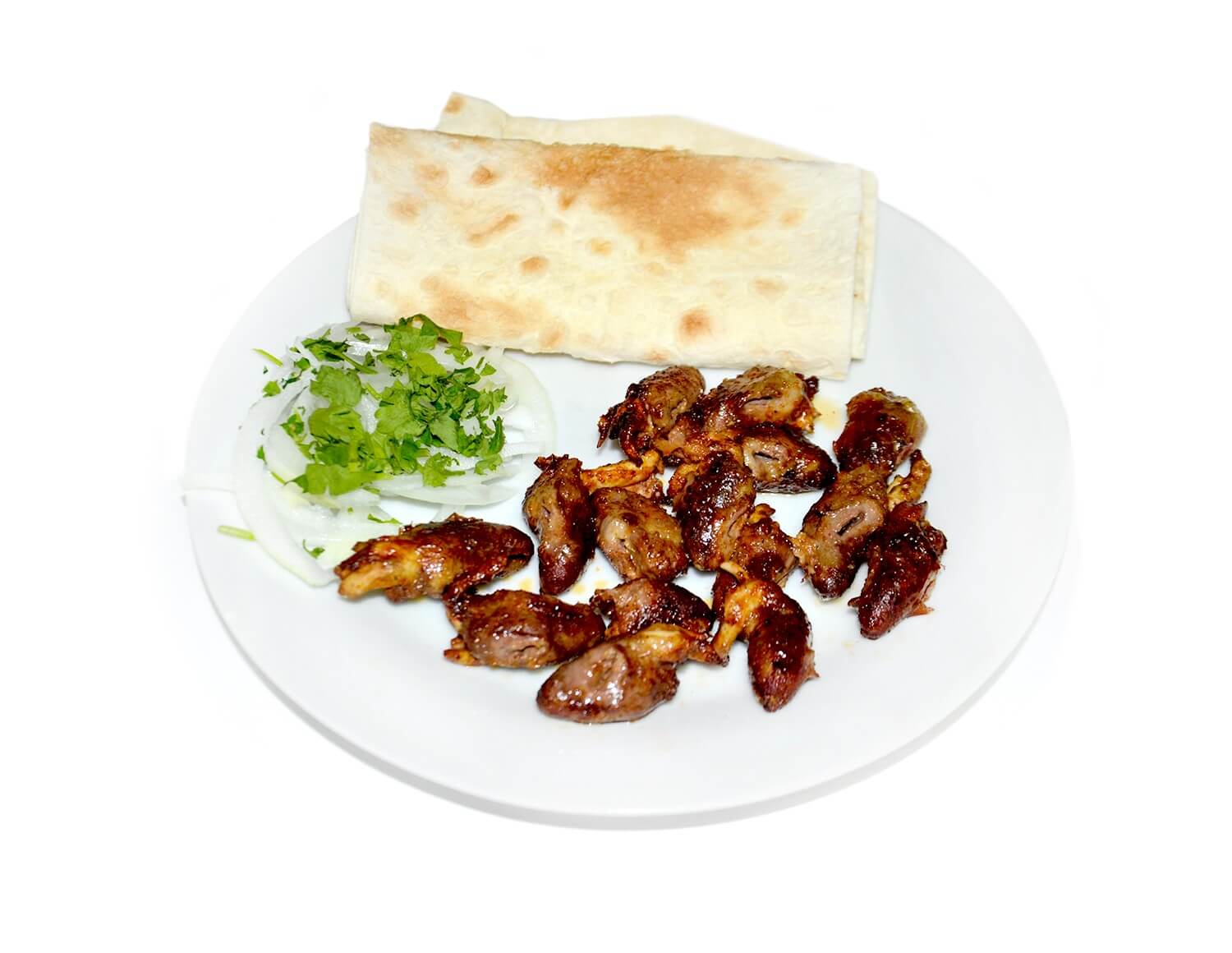 Шашлык из куриных сердечек
