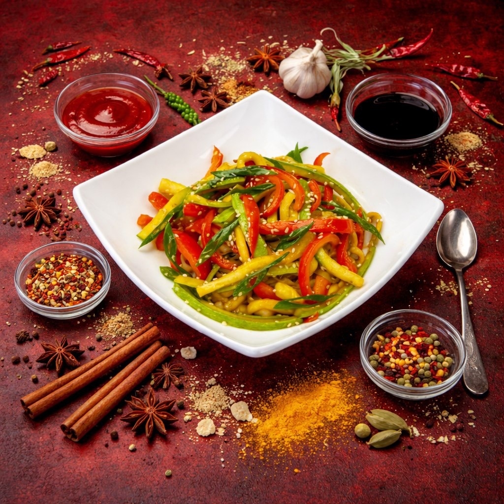 Удон с овощами