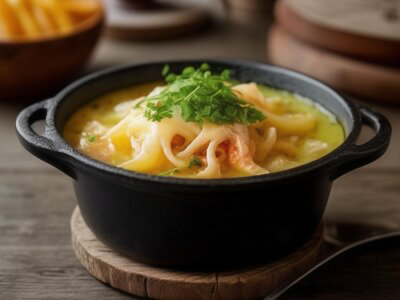 Жульен с кальмаром