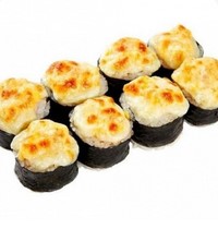 Запеченный ролл Лаки с курицей 4 шт.