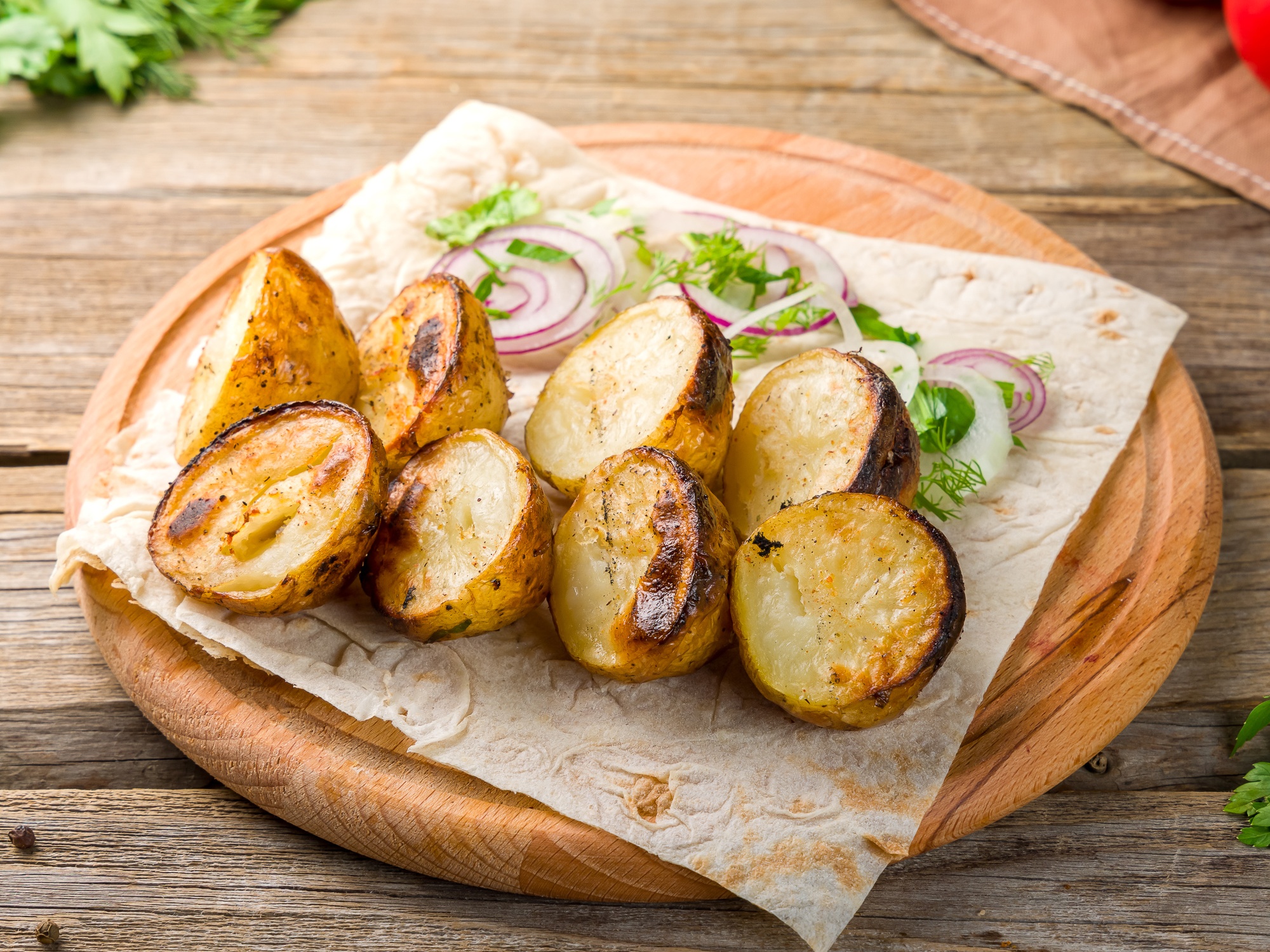 Картофель на углях