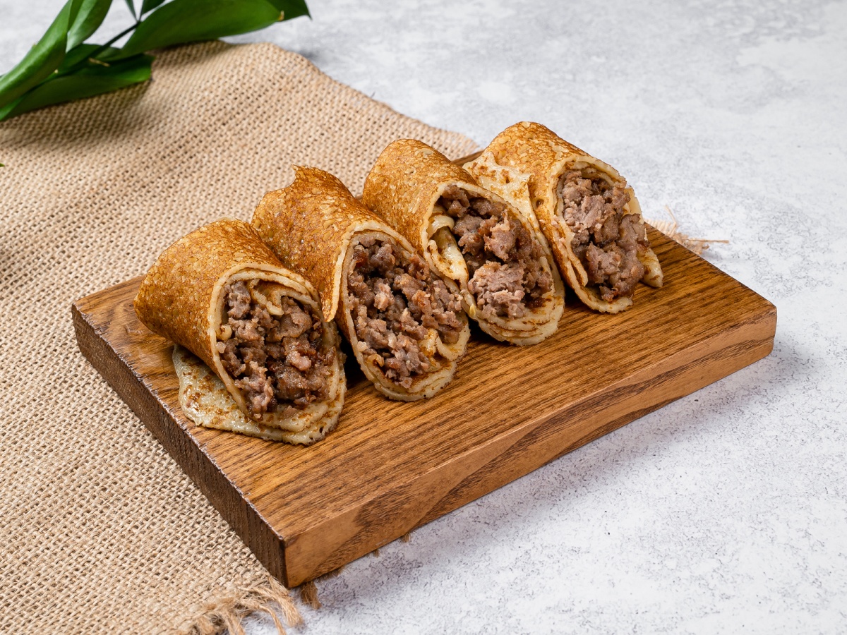 Блинчики с мясом