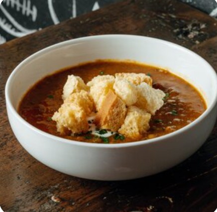 Чечевичный на мясном бульоне