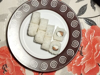 Лосось в кунжуте и дайконом