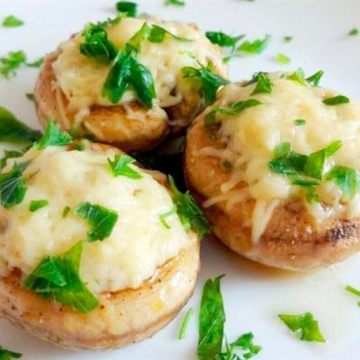 Запечённые шампиньоны