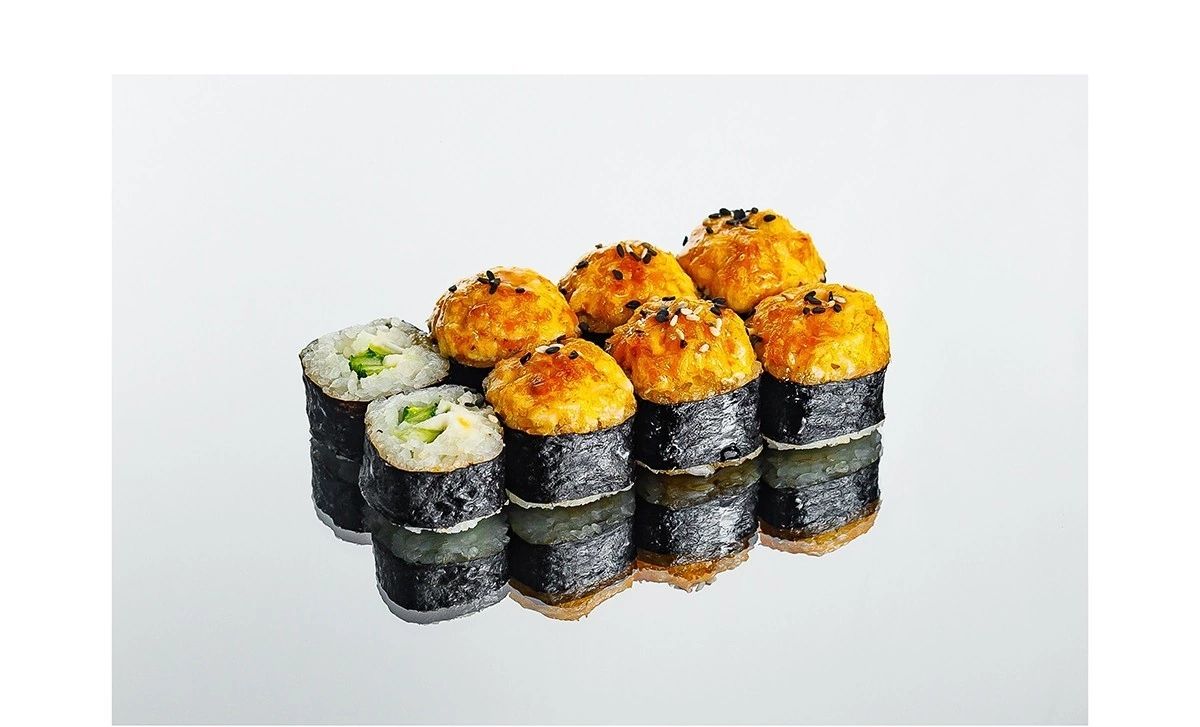 Запеченный ролл с морским окунем