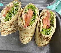 Блинчики с творожным сыром и семгой 350г
