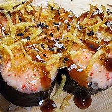 Запеченный ролл с курицей