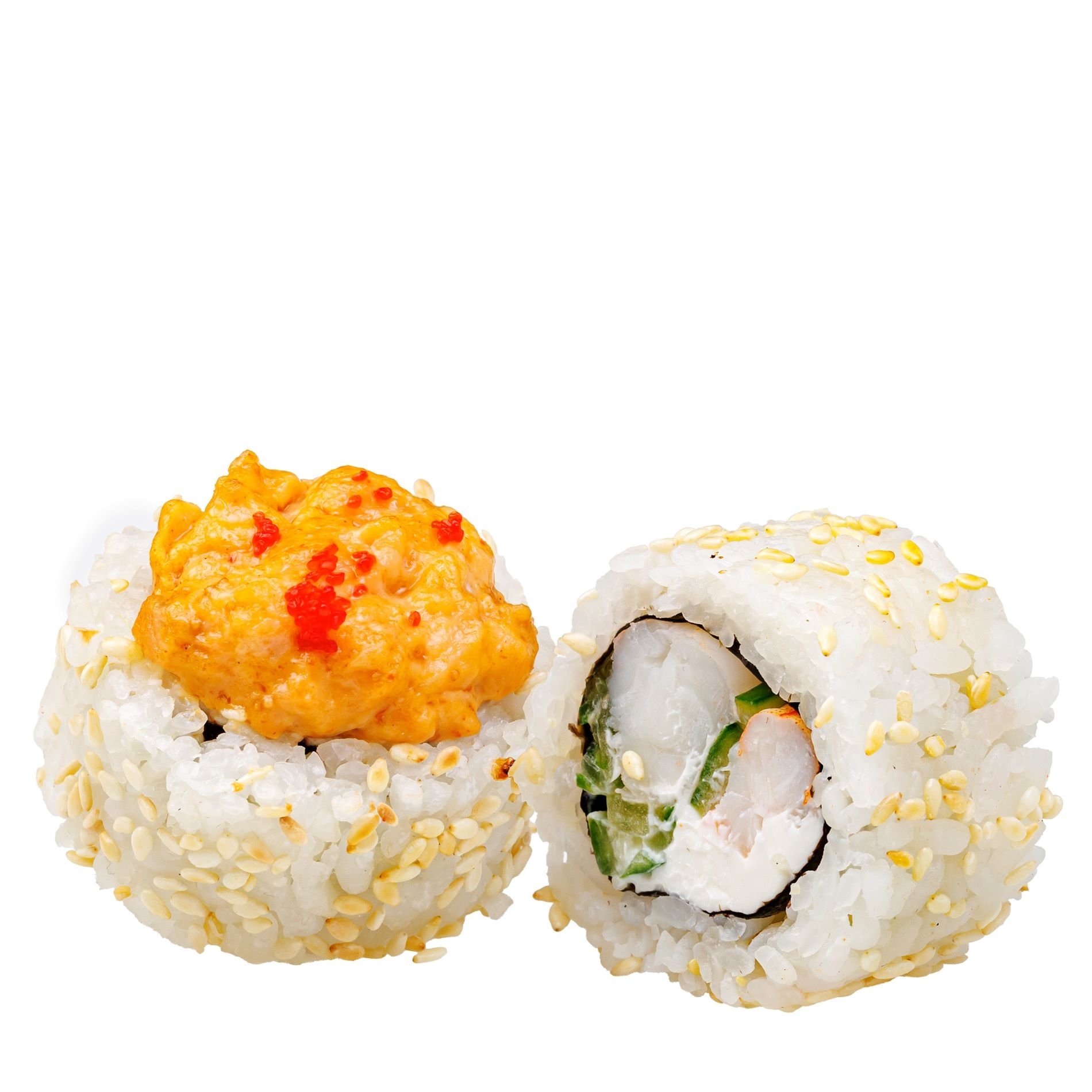 Запеченный фиш ролл с креветкой