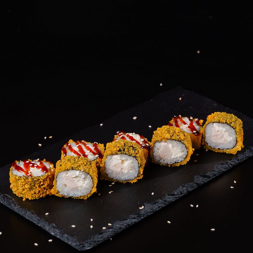 Мини с курицей жареный