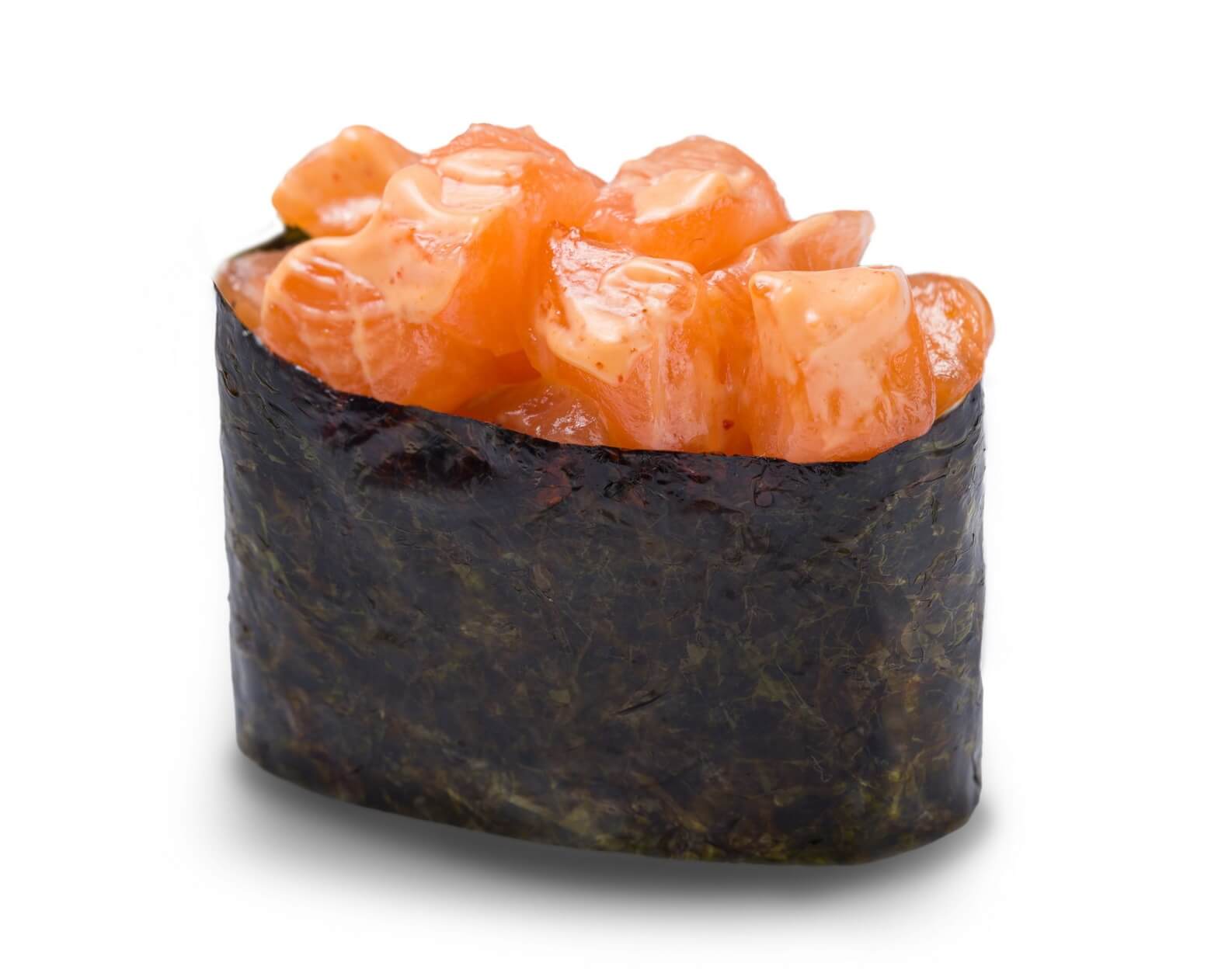 Гункан сяки с лососем