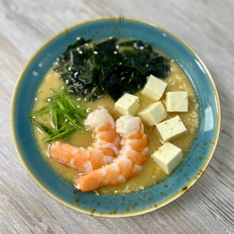 Мисо с креветками
