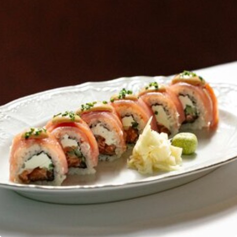 Ролл с тунцом и лососем