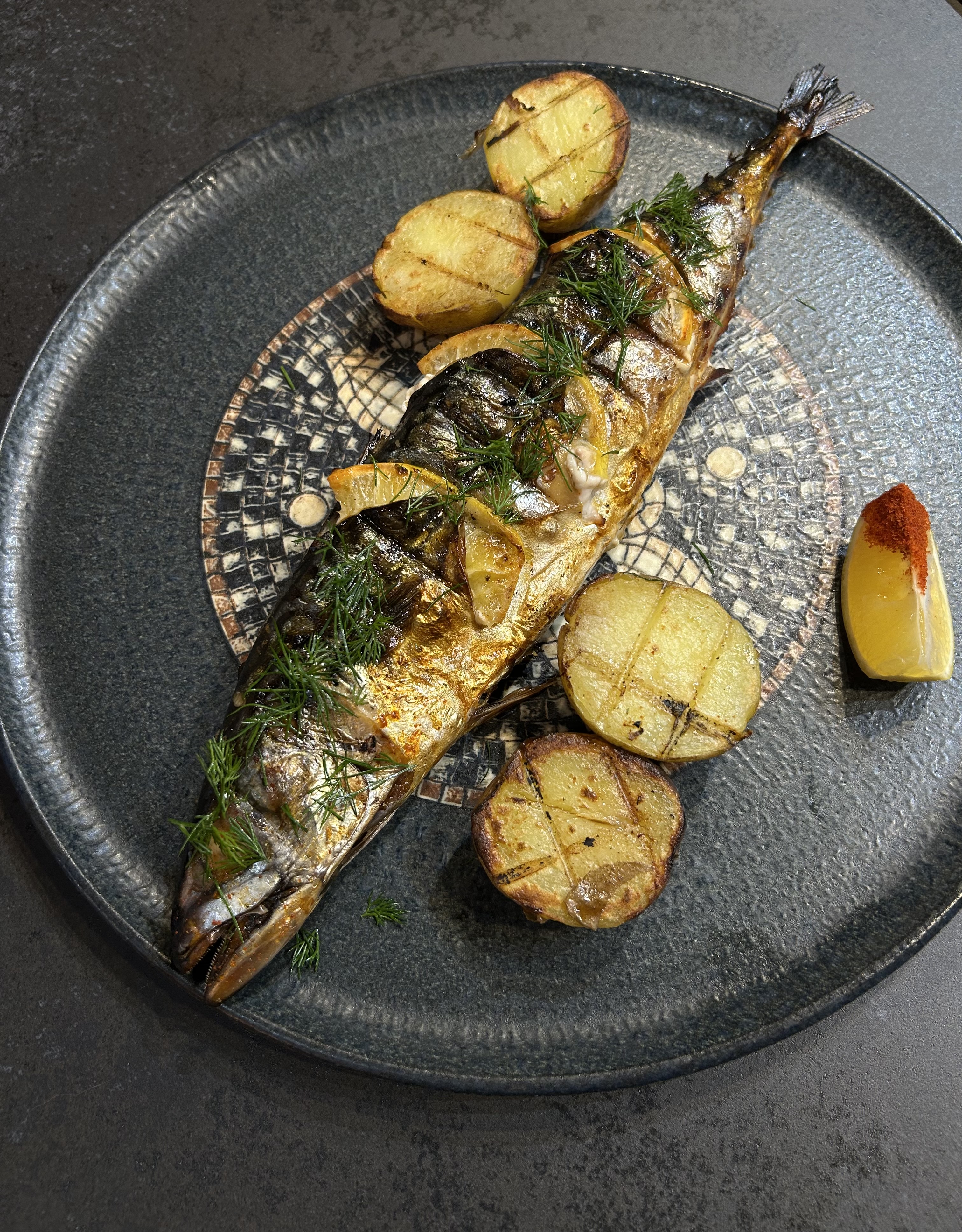 Скумбрия на мангале