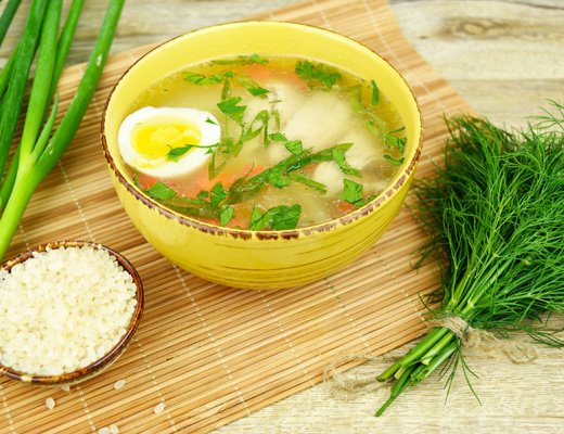 Бульон с курицей