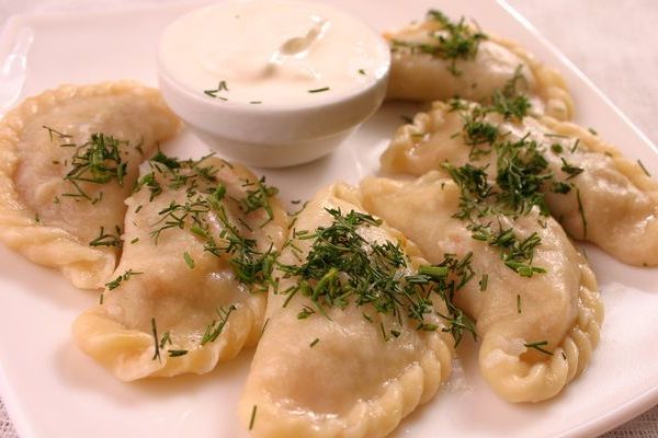 Вареники с кваш. капустой и грибами