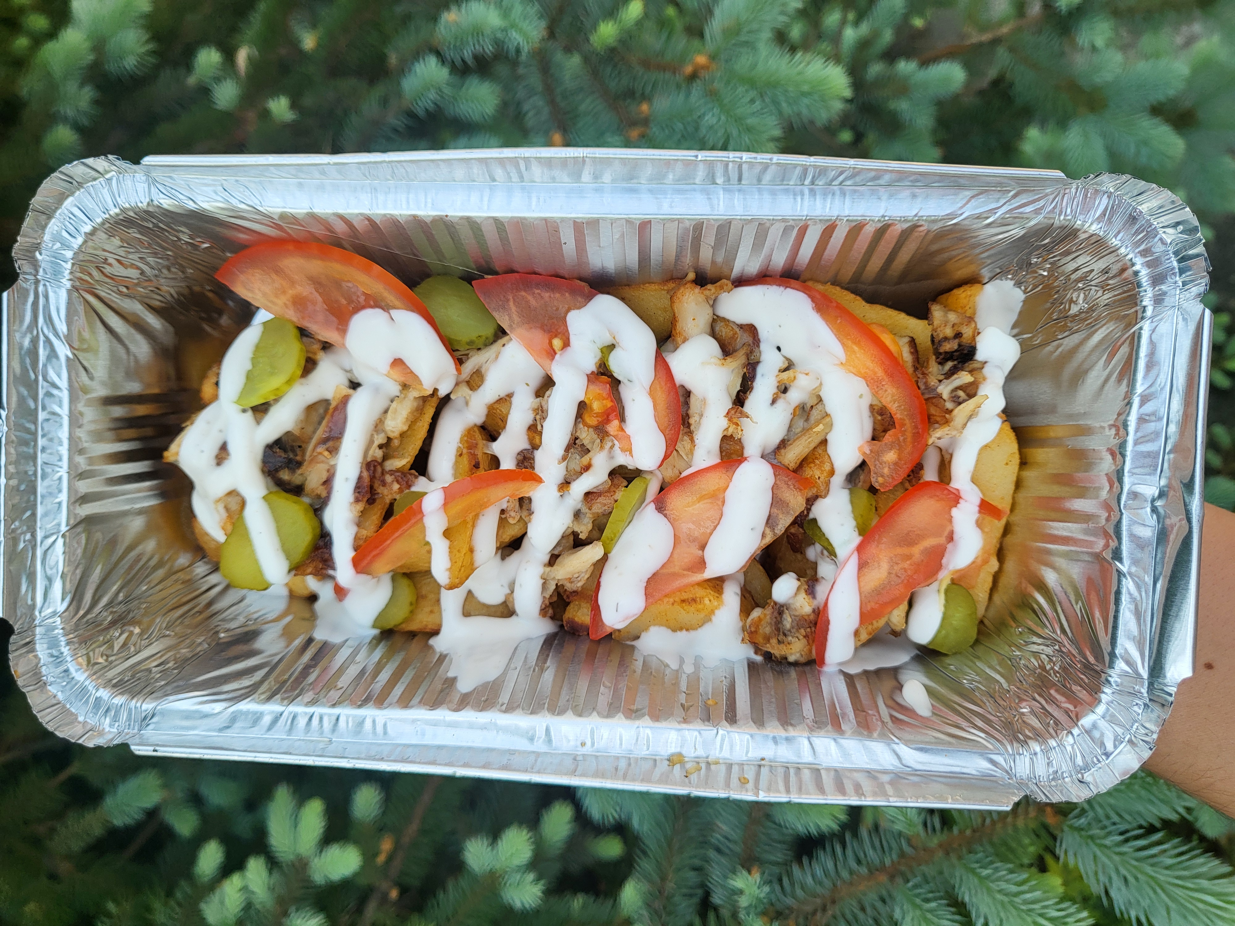 Картошка по-деревенски с курицей