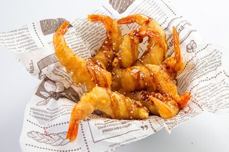 Креветки темпура