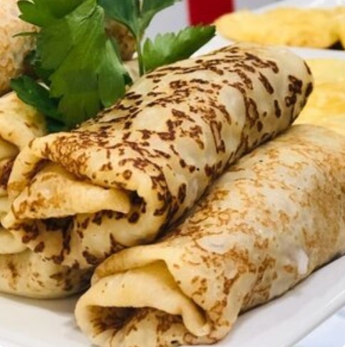 Блинчик с курицей и сыром