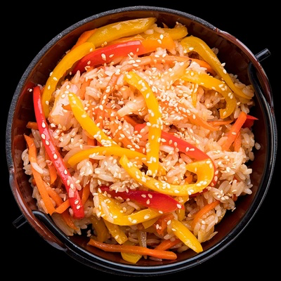 Японский рис с овощами