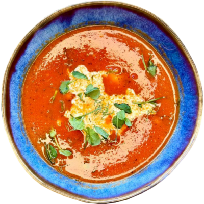 Томатный суп с страчателлой