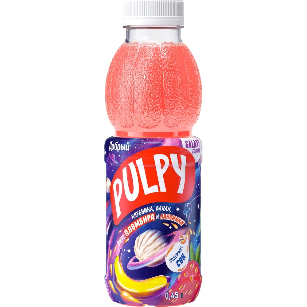 Добрый Pulpy клубника-банан-пломбир