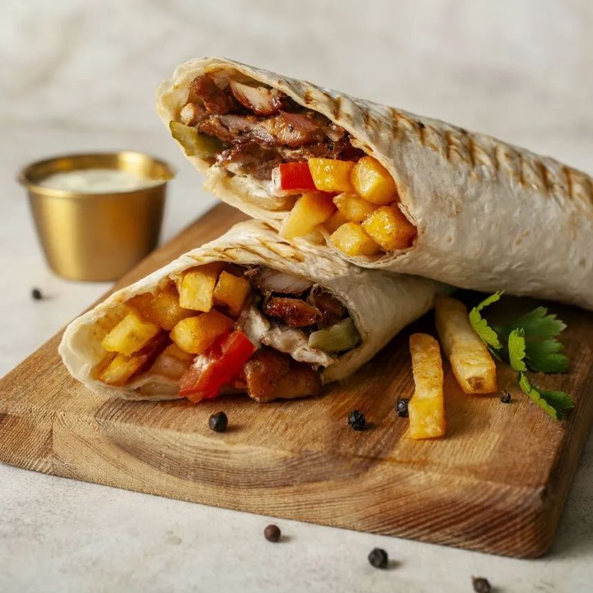 Шаурма с фри