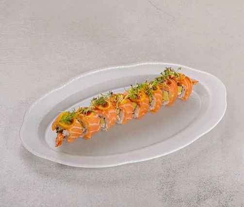 Ролл Филадельфия с креветкой темпура