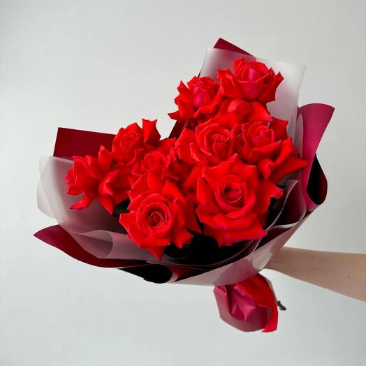 Букет «Подари мне любовь..» из французских роз