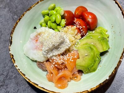 Боул лосось