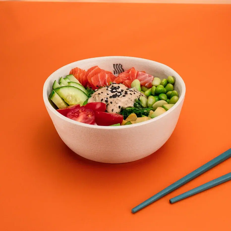 Поке с лососем