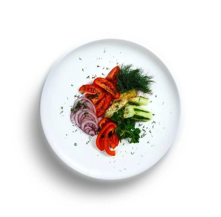 Нарезка из свежих овощей