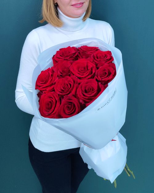 Роза красная Эквадор, 11 штук