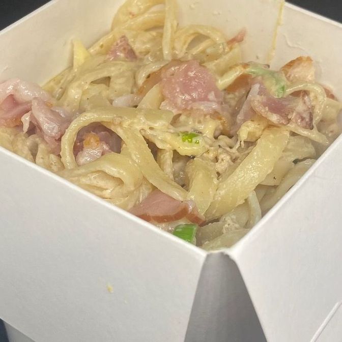 Паста с беконом