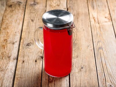 Морс собственного производства из вишни