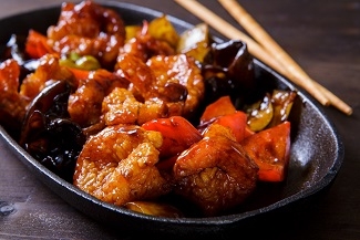 Тигровые креветки в слабо-остром соусе