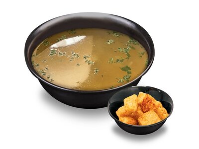 Куриный бульон с яйцом