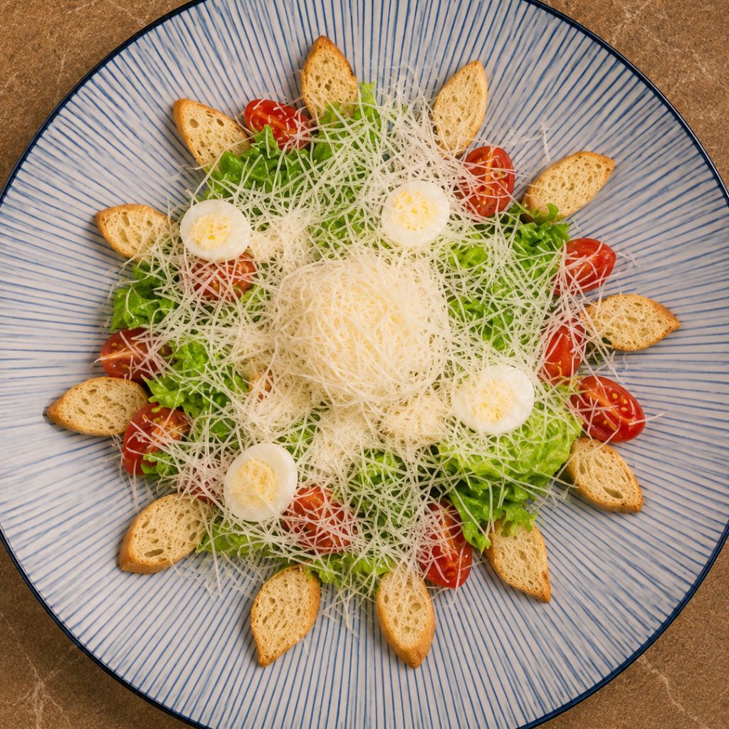 Салат Цезарь с курицей