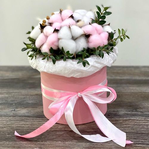 Букет из сухоцветов. Хлопок