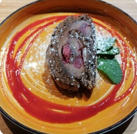 Меренговый рулет шоколадный