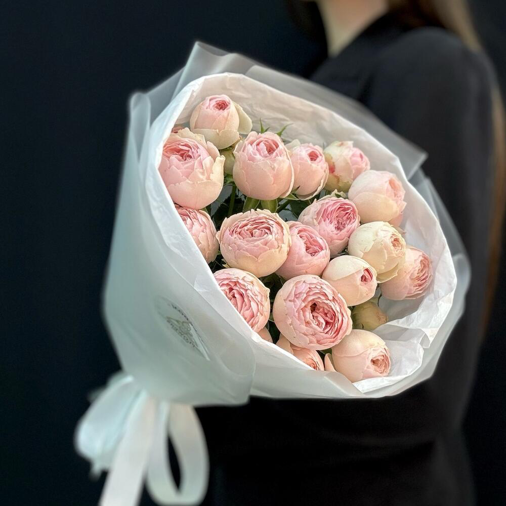 Букет из кустовых пион роз (мб 065)