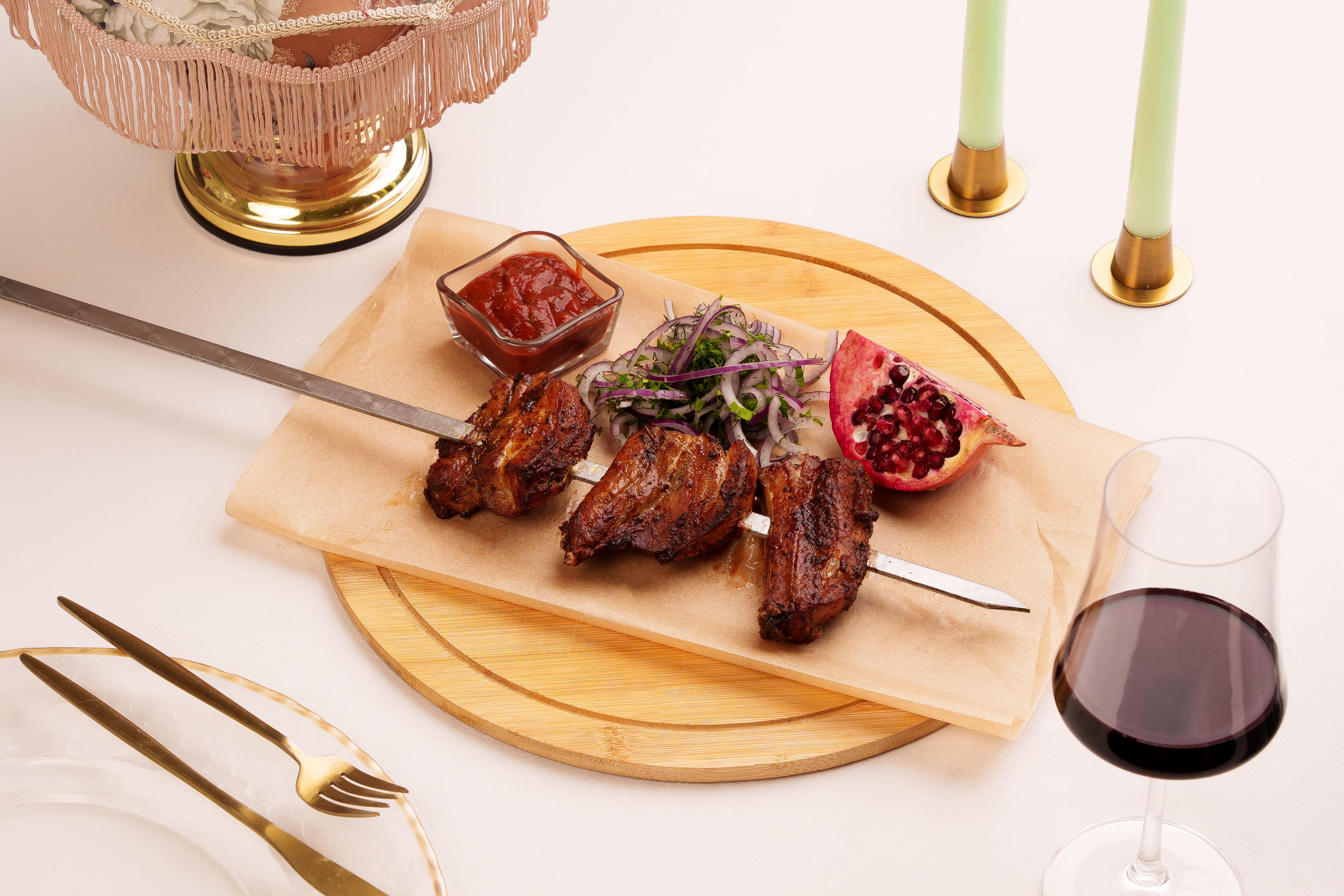 Шашлык из свиных ребер