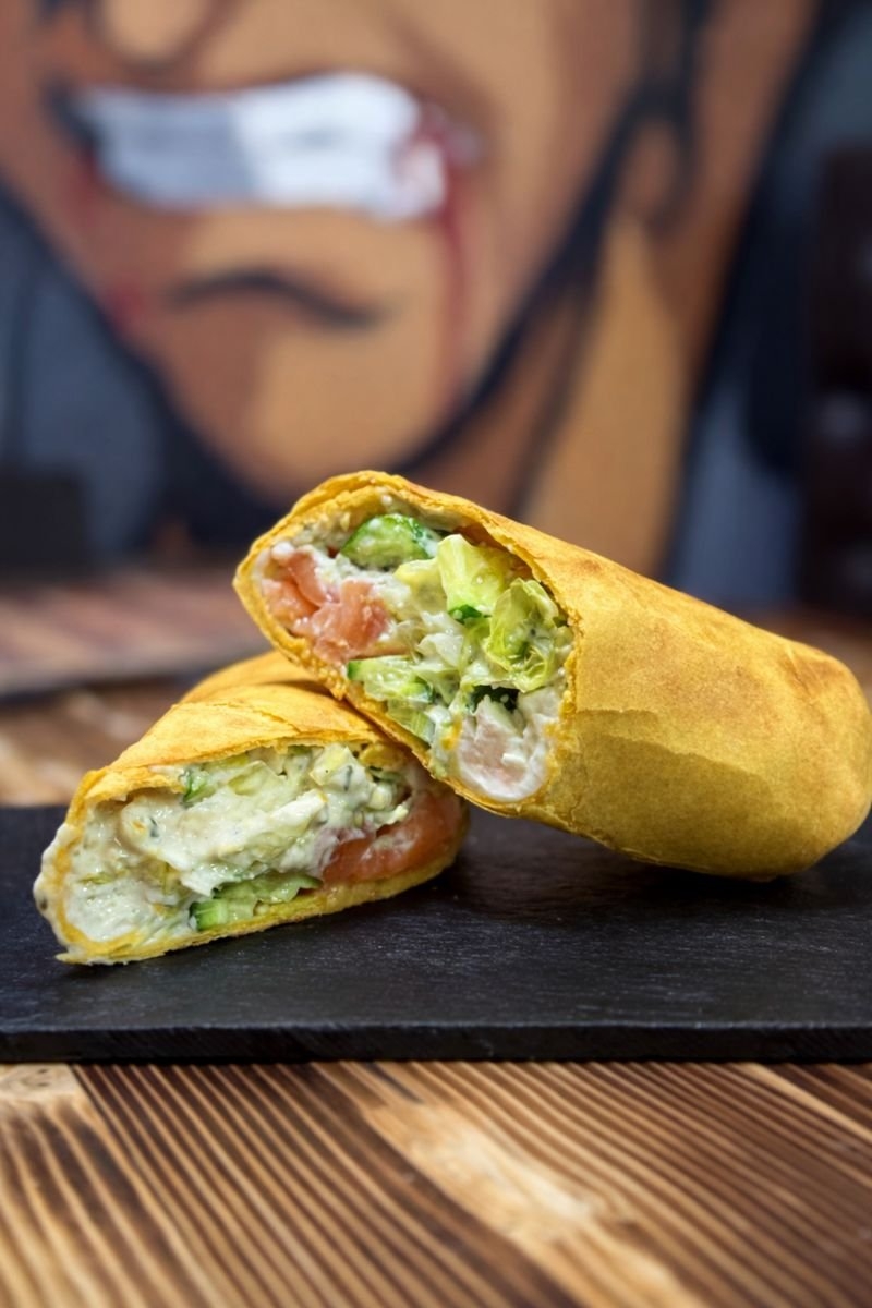 Шаурма с лососем