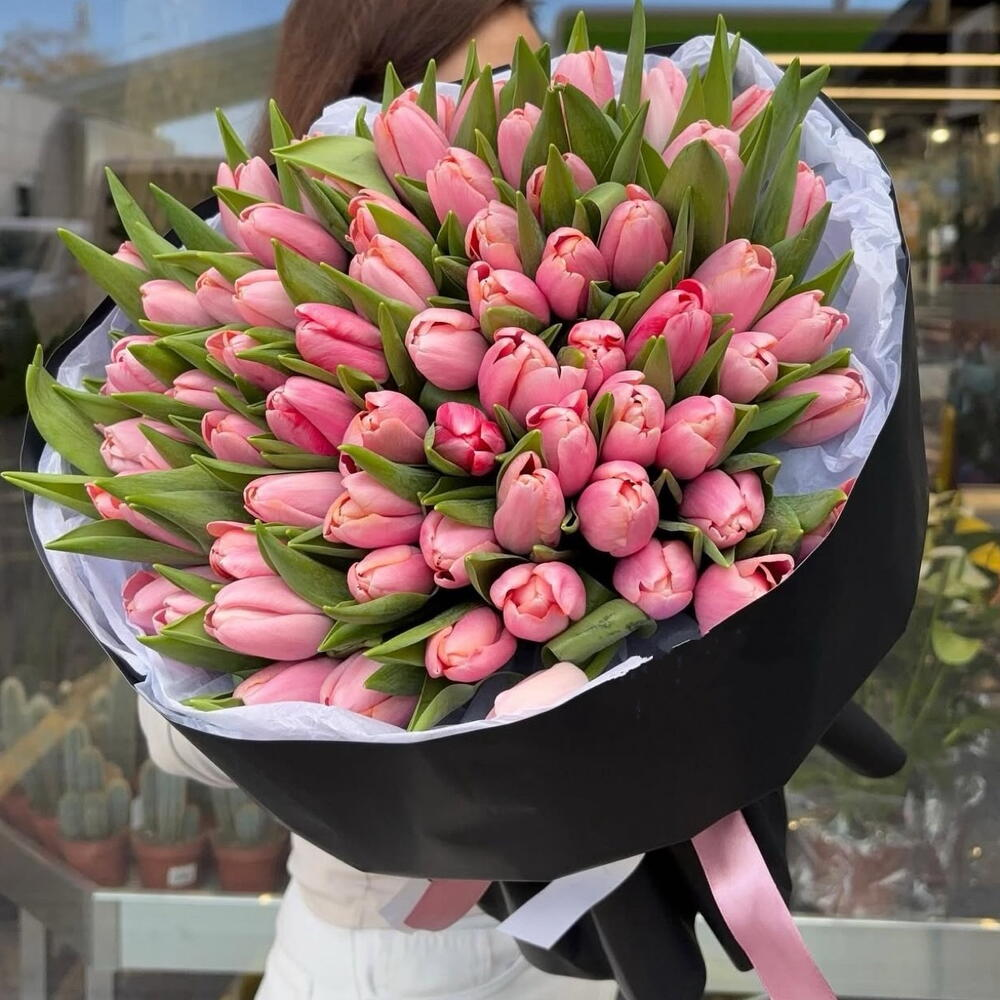 101 тюльпан доставка тюльпанов