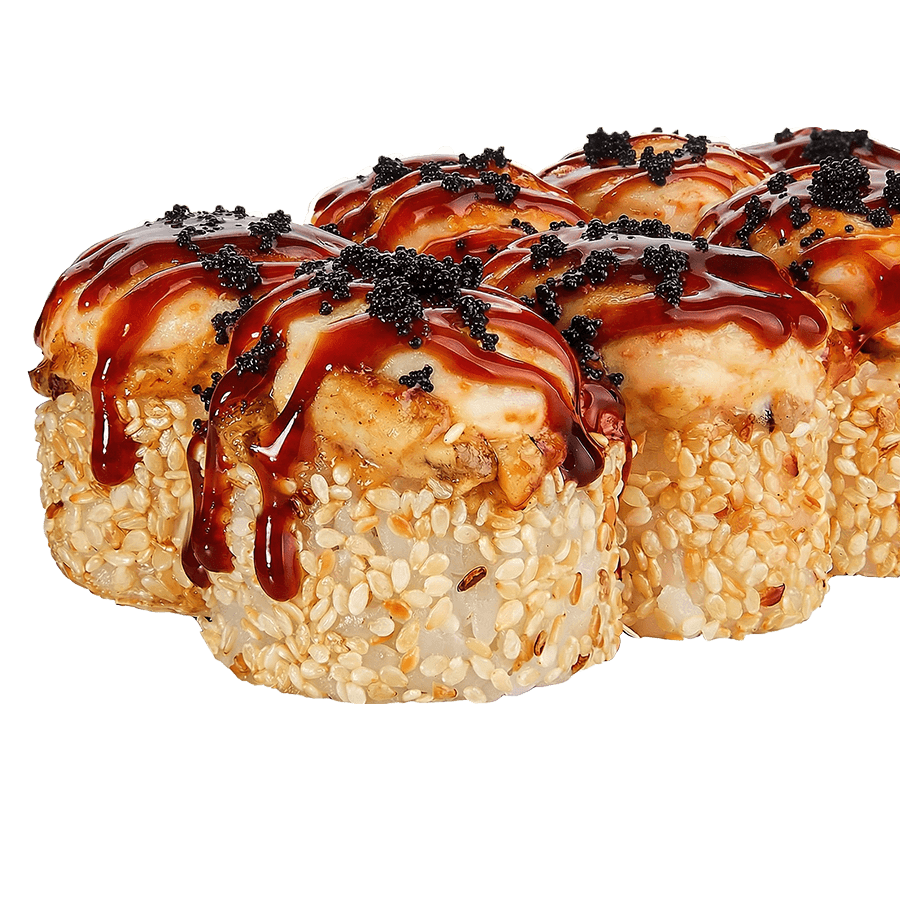 Запеченный тартар с угрем